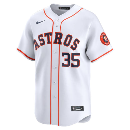 Justin Verlander 35 Houston Astros Home Limited Men Jersey - White