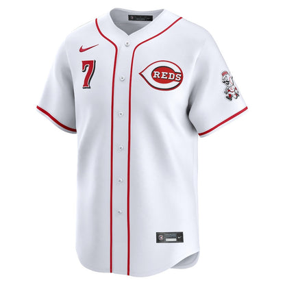 Spencer Steer 7 Cincinnati Reds Home Limited Men Jersey - White