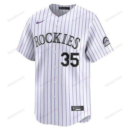 Elias Diaz 35 Colorado Rockies Home Limited Men Jersey - White
