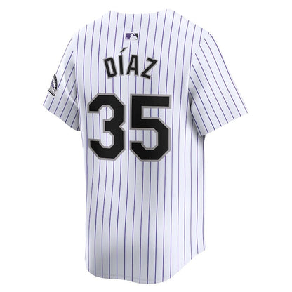 Elias Diaz 35 Colorado Rockies Home Limited Men Jersey - White