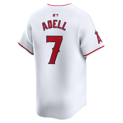 Jo Adell 7 Los Angeles Angels Home Limited Men Jersey - White