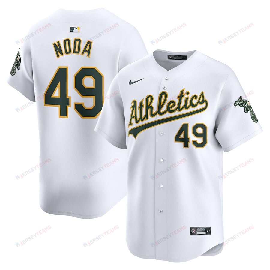 Ryan Noda 49 Oakland Athletics Home Limited Player Men Jersey - White