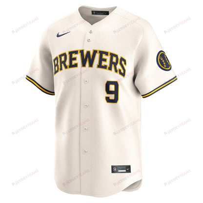 Jake Bauers 9 Milwaukee Brewers Home Limited Player Men Jersey - Cream