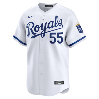 Cole Ragans 55 Kansas City Royals Home Limited Player Men Jersey - White