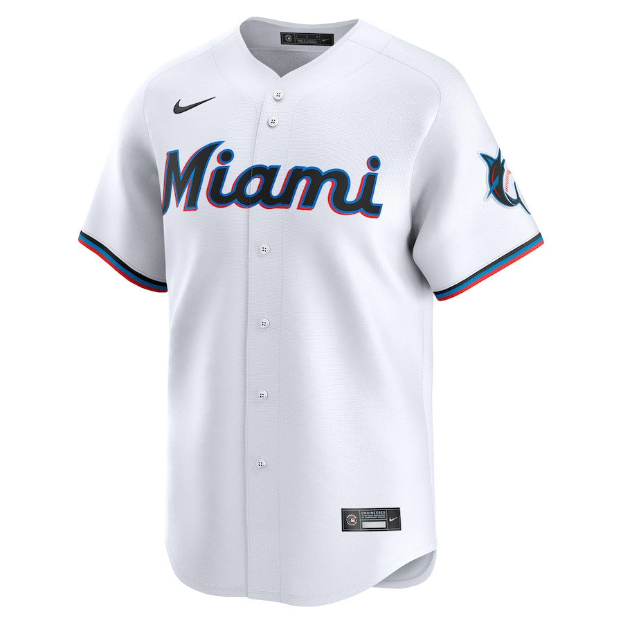 Nick Fortes 4 Miami Marlins Home Limited Player Men Jersey - White
