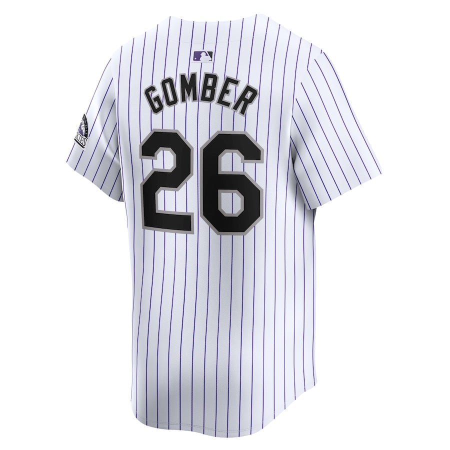 Austin Gomber 26 Colorado Rockies Home Limited Player Men Jersey - White