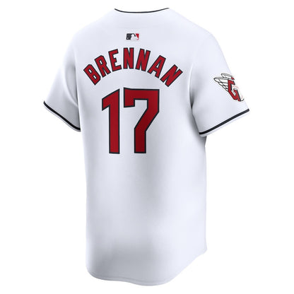 Will Brennan 17 Cleveland Guardians Home Limited Player Men Jersey - White