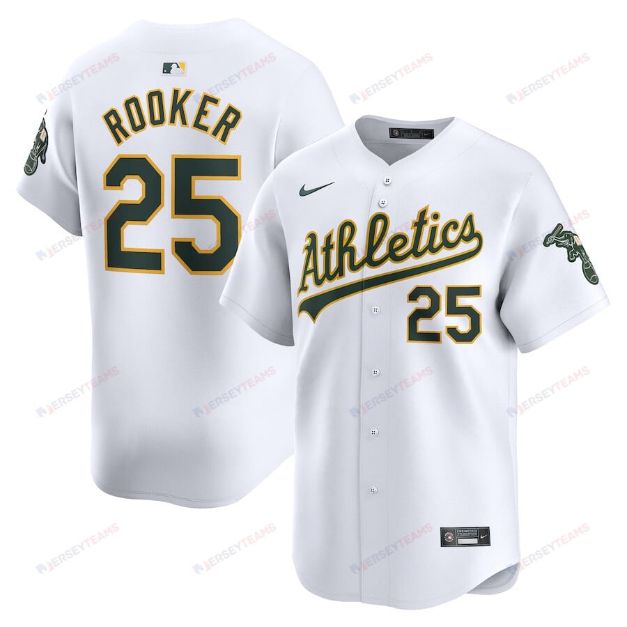 Brent Rooker 25 Oakland Athletics Home Limited Player Men Jersey - White