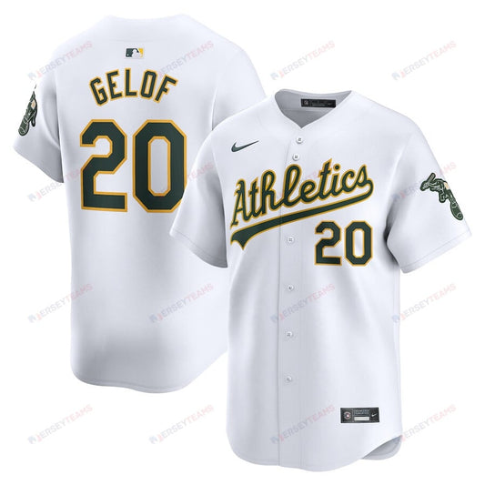 Zack Gelof 20 Oakland Athletics Home Limited Player Men Jersey - White
