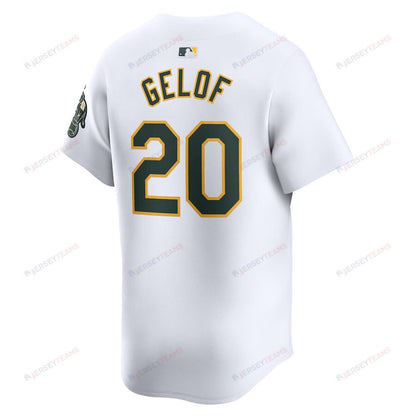 Zack Gelof 20 Oakland Athletics Home Limited Player Men Jersey - White