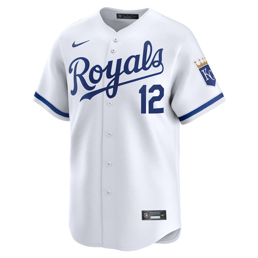 Nick Loftin 12 Kansas City Royals Home Limited Player Men Jersey - White