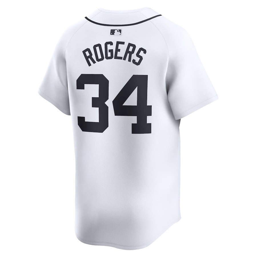 Jake Rogers 34 Detroit Tigers Home Limited Player Men Jersey - White