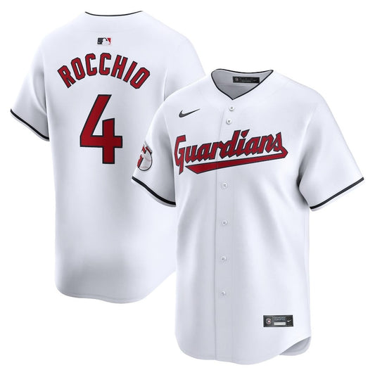 Brayan Rocchio 4 Cleveland Guardians Home Limited Player Men Jersey - White