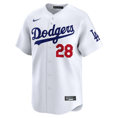 Bobby Miller 28 Los Angeles Dodgers Home Limited Player Men Jersey - White