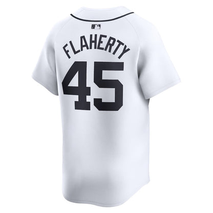 Jack Flaherty 45 Detroit Tigers Home Limited Player Men Jersey - White