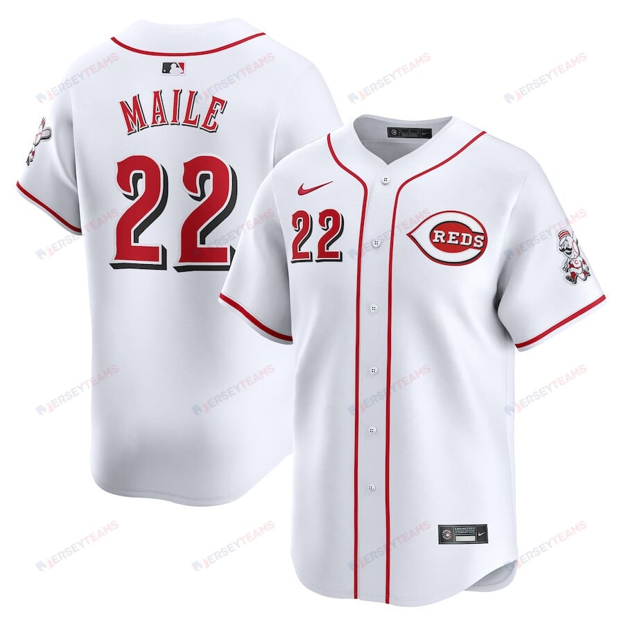 Luke Maile 22 Cincinnati Reds Home Limited Player Men Jersey - White