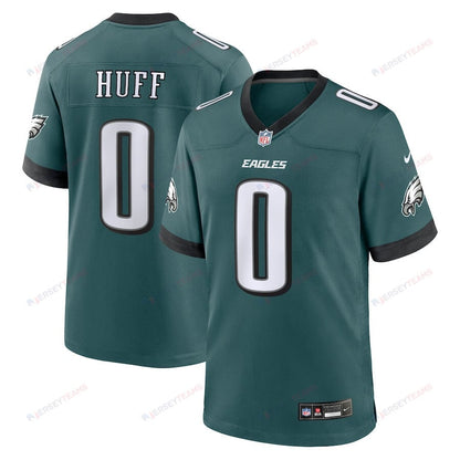 Bryce Huff 0 Philadelphia Eagles Game Men Jersey - Midnight Green