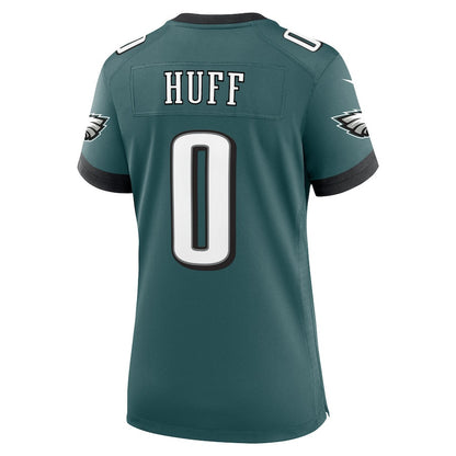 Bryce Huff 0 Philadelphia Eagles Game Women Jersey - Midnight Green
