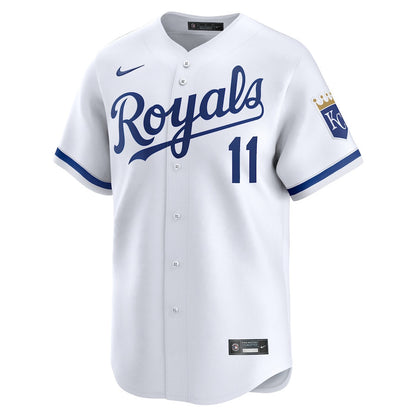 Maikel Garcia 11 Kansas City Royals Home Limited Player Men Jersey - White