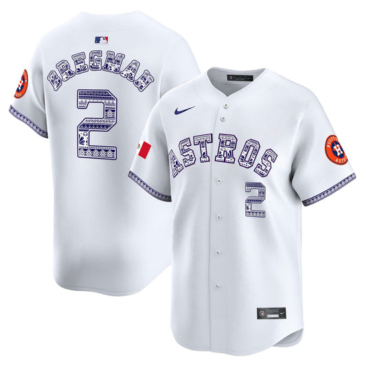 Alex Bregman 2 Houston Astros Mexico Men Jersey - White