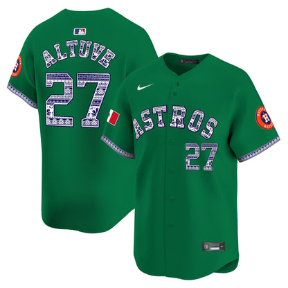 José Altuve 27 Houston Astros Mexico Men Jersey - Green