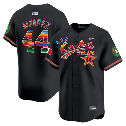 Yordan Álvarez 44 Houston Astros Mexico Cactus Jack Men Jersey - Black