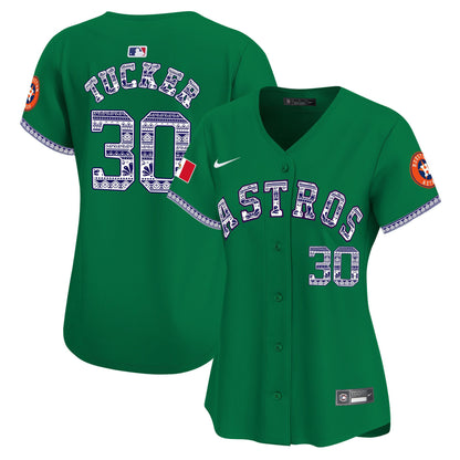 Kyle Tucker 30 Houston Astros Mexico Women Jersey - Green