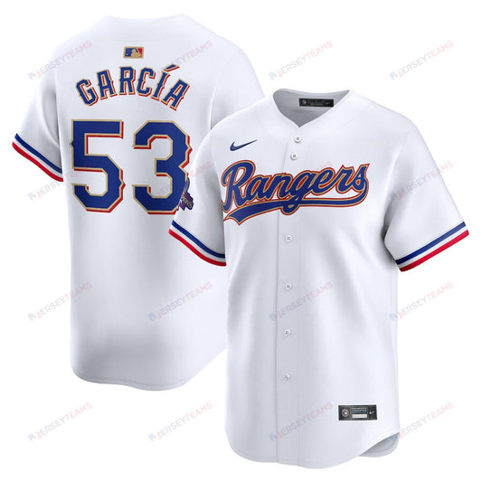 Adolis Garcia 53 Texas Rangers 2024 Gold Collection Limited Jersey - White