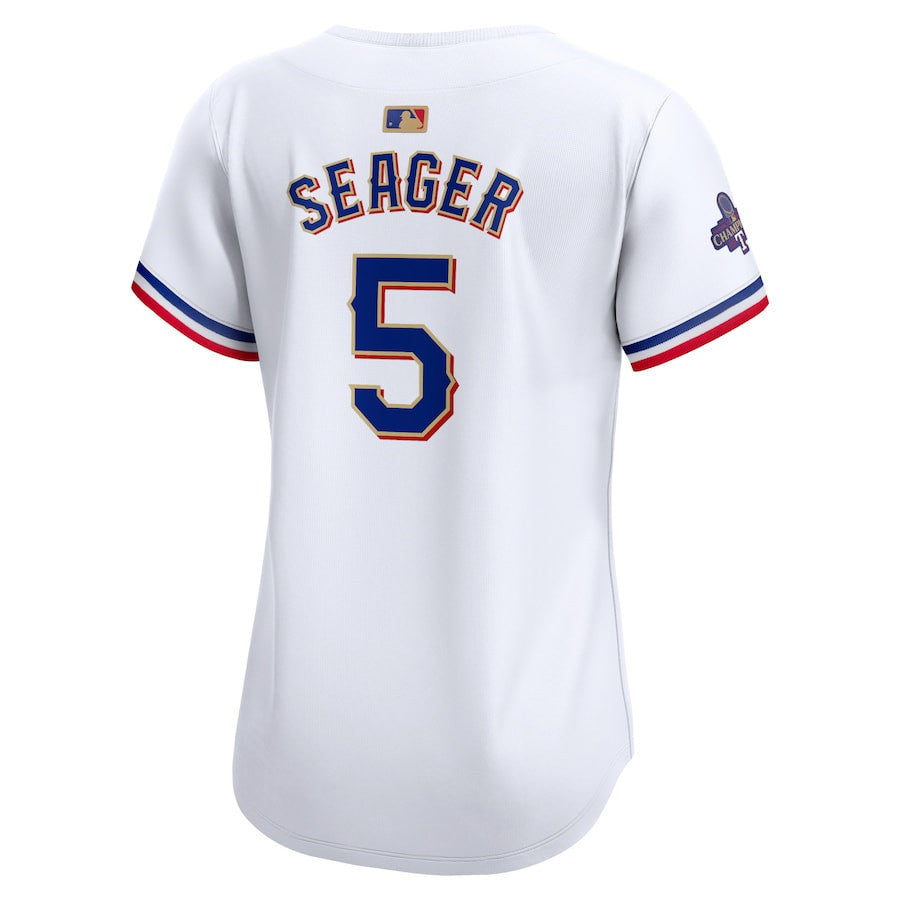 Corey Seager 5 Texas Rangers 2024 Gold Collection Limited Jersey - Women White
