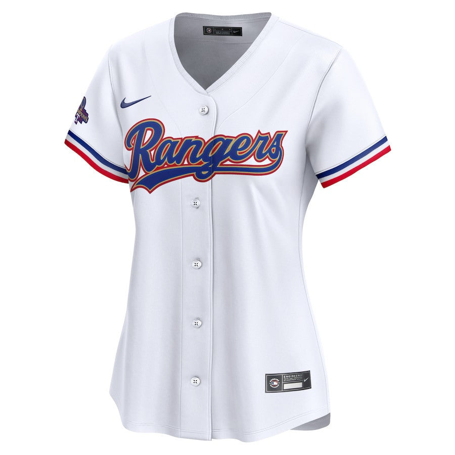 Josh Jung 6 Texas Rangers 2024 Gold Collection Limited Jersey - Women White