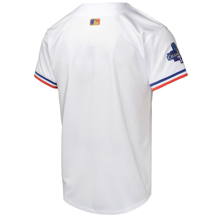 Texas Rangers 2024 YOUTH Gold Collection Limited Jersey - White