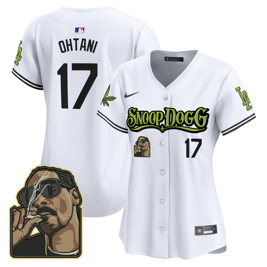 Shohei Ohtani 17 Los Angeles Dodgers Snoop Dogg Women Jersey - White