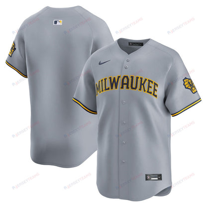 Milwaukee Brewers Away Limited Men Jersey - Gray