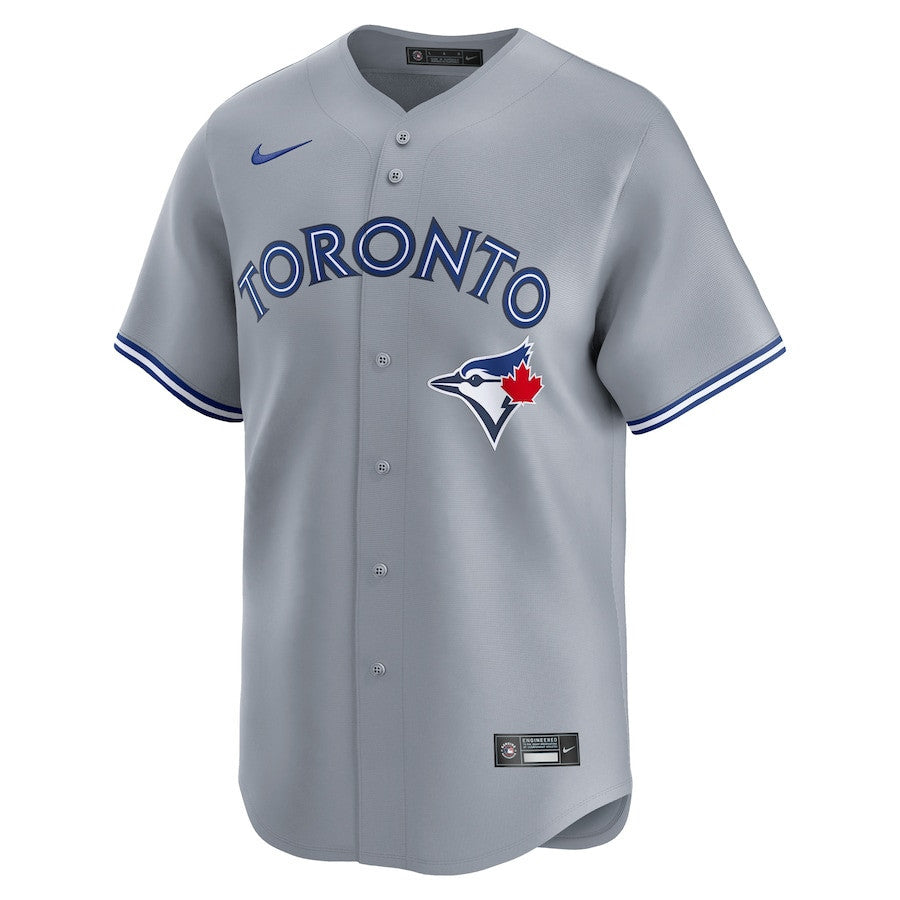 Toronto Blue Jays Away Limited Custom Men Jersey - Gray