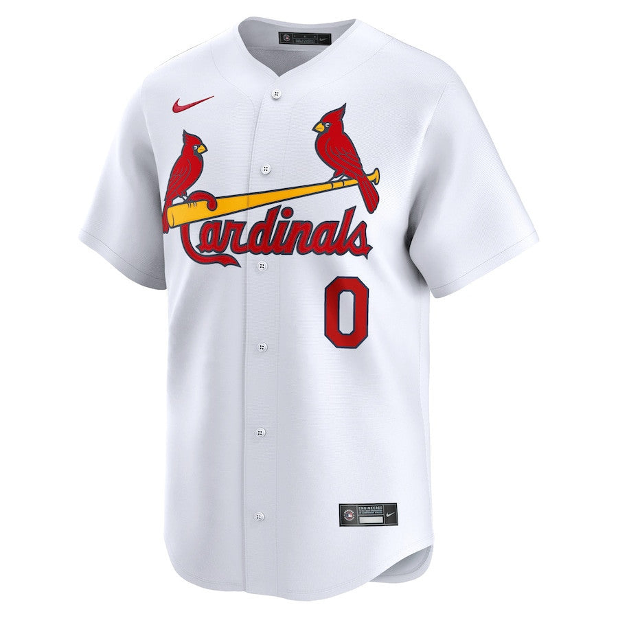 Masyn Winn 0 St. Louis Cardinals Home Limited Men Jersey - White