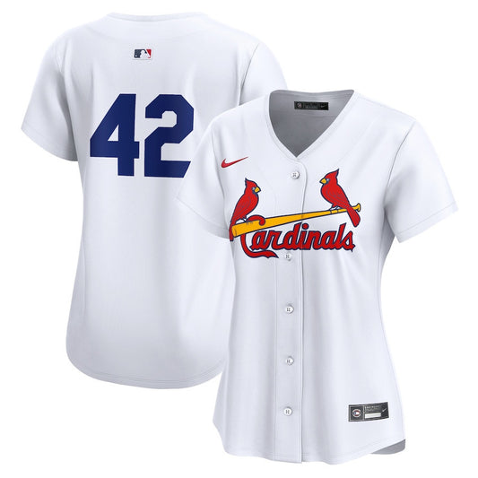 St. Louis Cardinals 2024 Jackie Robinson Day Home Limited Women Jersey - White
