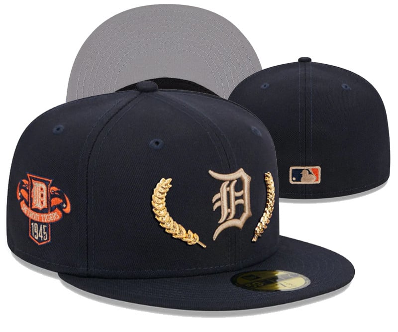 Detroit Tigers 1945 Patch Patch 59FIFTY Snapback Hat - Navy