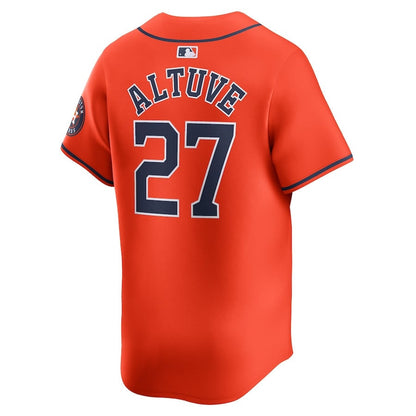 Jose Altuve 27 Houston Astros Alternate Limited Men Jersey - Orange