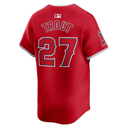 Mike Trout 27 Los Angeles Angels Alternate Limited Men Jersey - Red