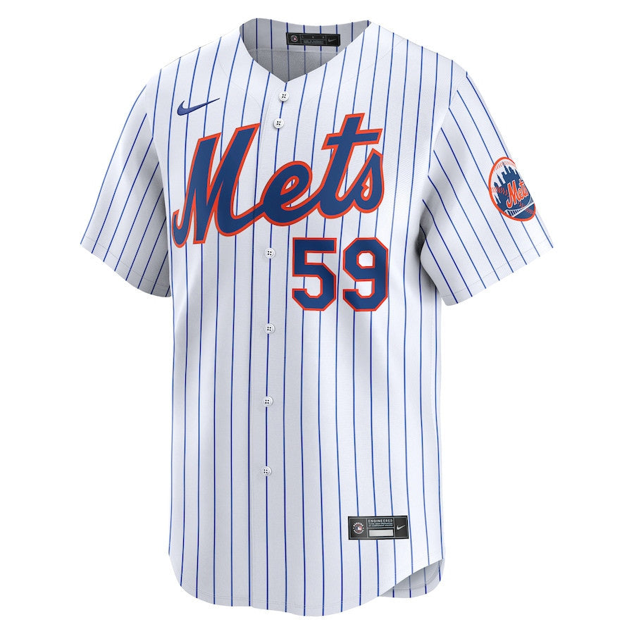 Sean Manaea 59 New York Mets Home Limited Men Jersey - White