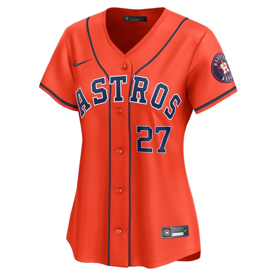 Jose Altuve 27 Houston Astros Alternate Limited Women Jersey - Orange