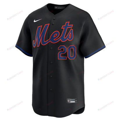 Pete Alonso 20 New York Mets Alternate Limited Men Jersey - Black