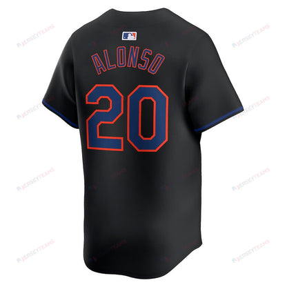 Pete Alonso 20 New York Mets Alternate Limited Men Jersey - Black