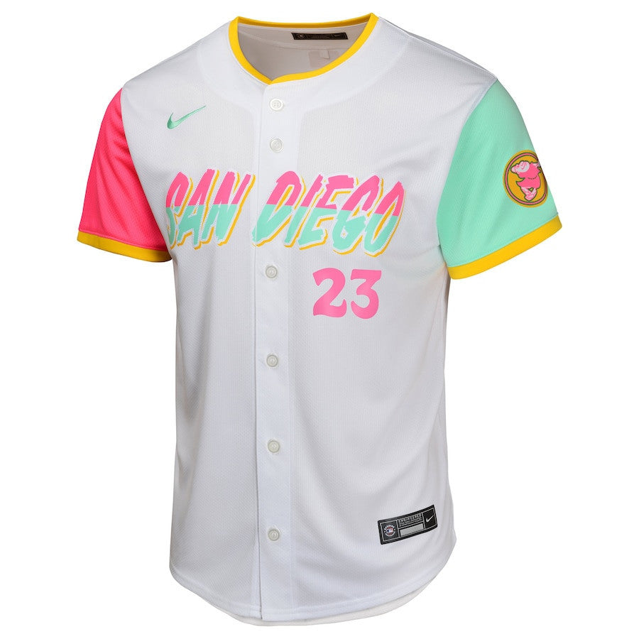 Fernando Tatis Jr. 23 San Diego Padres City Connect Limited YOUTH Jersey - White