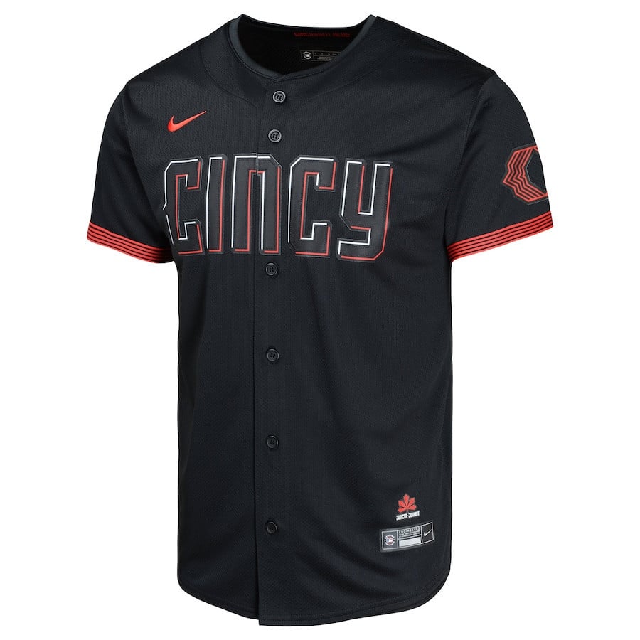 Ken Griffey Jr. 30 Cincinnati Reds City Connect Limited YOUTH Jersey - Black