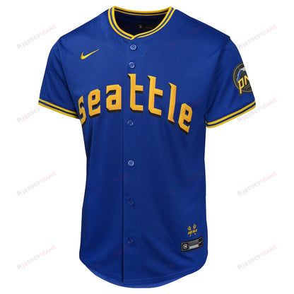 Seattle Mariners City Connect Limited YOUTH Jersey - Navy