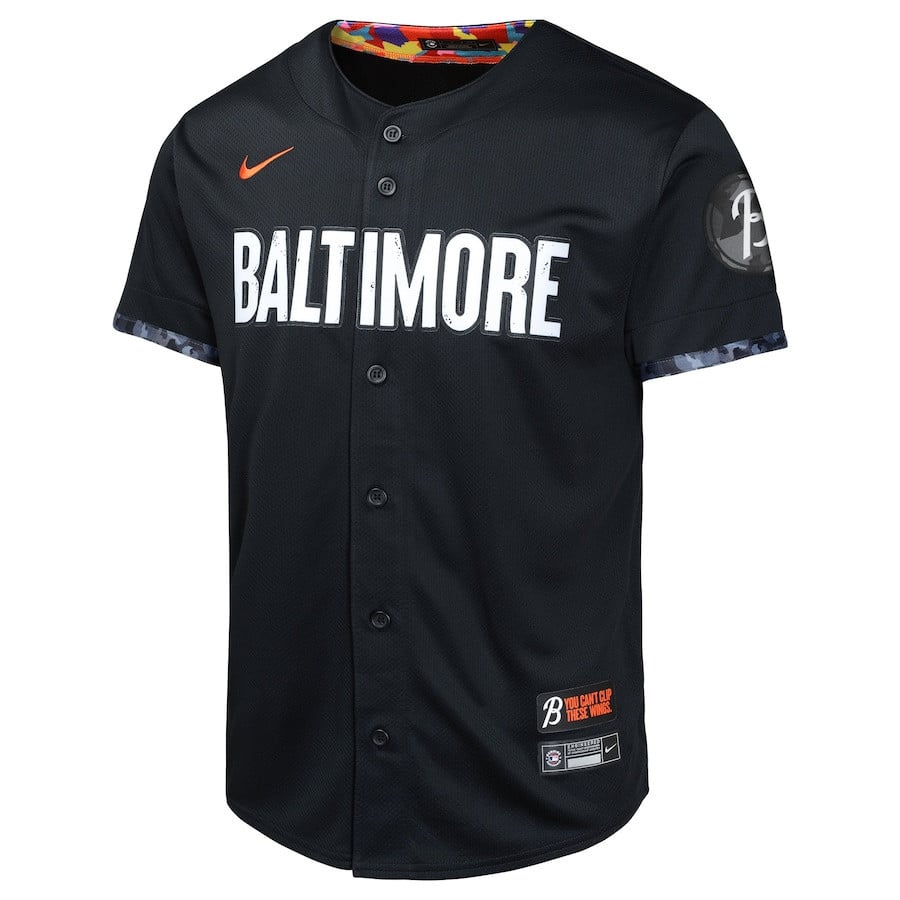 Adley Rutschman 35 Baltimore Orioles City Connect Limited YOUTH Jersey - Black