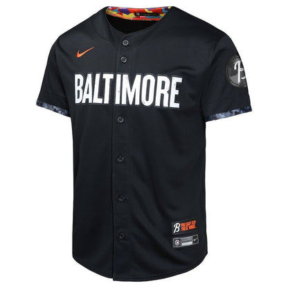 Adley Rutschman 35 Baltimore Orioles City Connect Limited YOUTH Jersey - Black