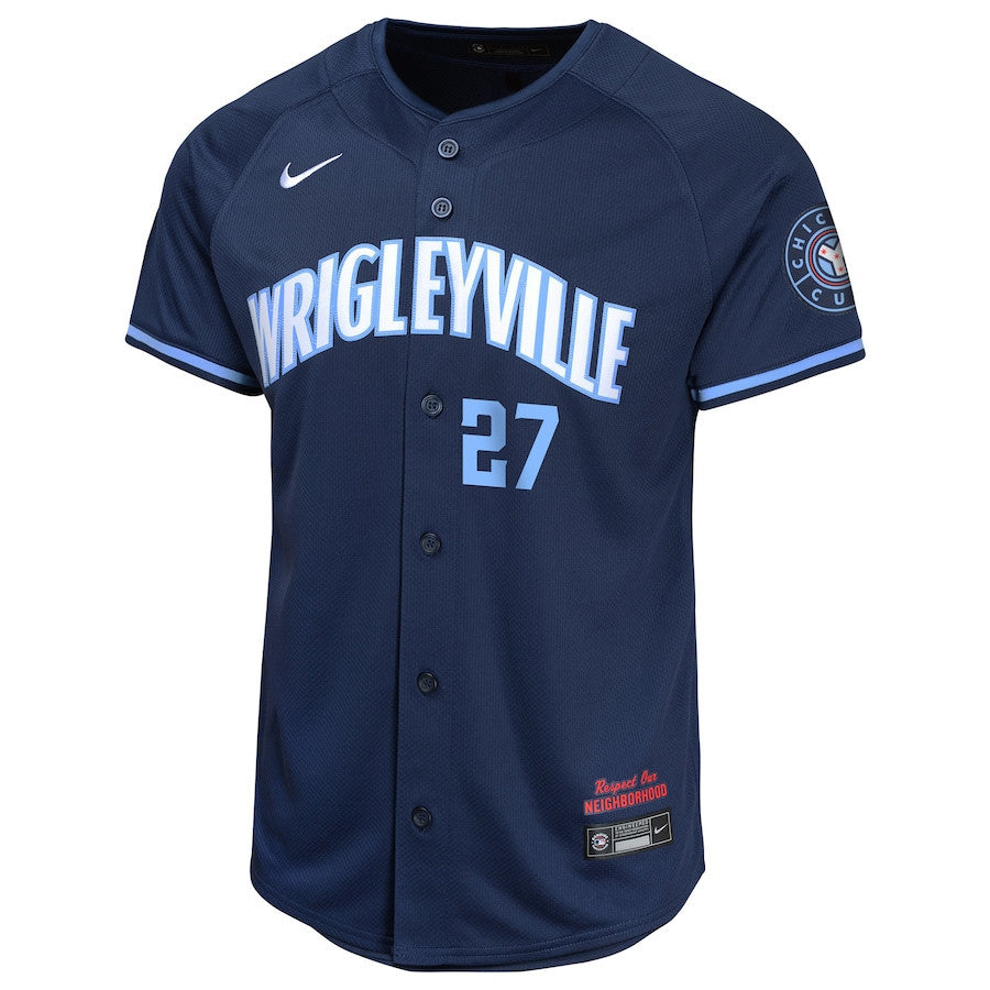 Seiya Suzuki 27 Chicago Cubs City Connect Limited YOUTH Jersey - Navy