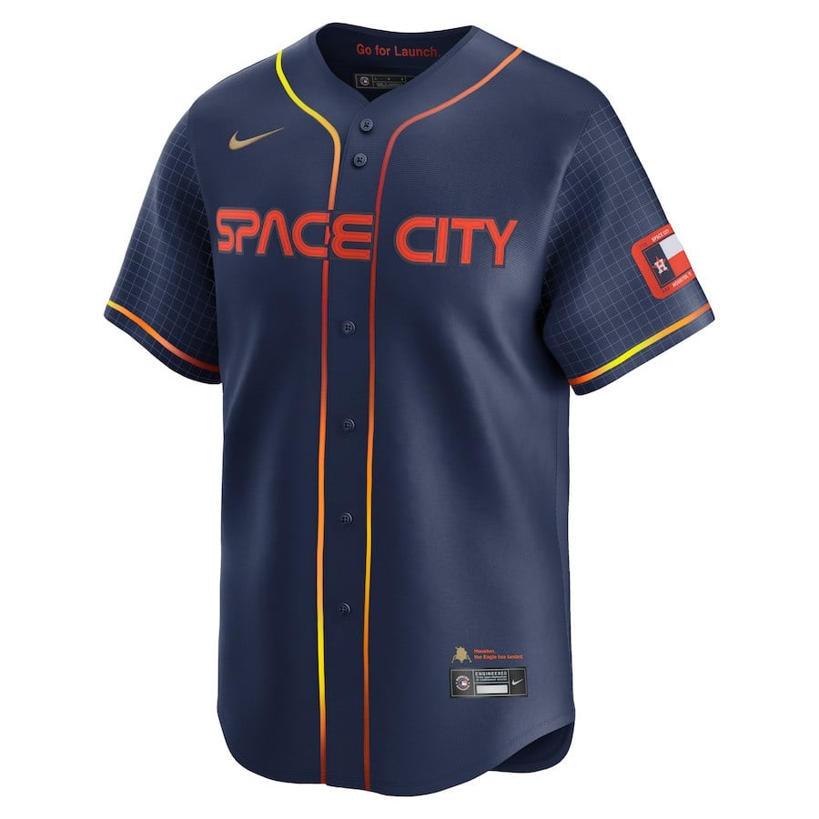 Yordan Alvarez 44 Houston Astros City Connect Limited Men Jersey - Navy